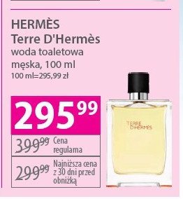Woda toaletowa Hermes terre d'hermes promocja