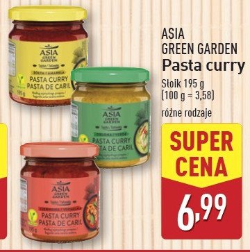 Pasta curry czerwona Asia green garden promocja w Aldi