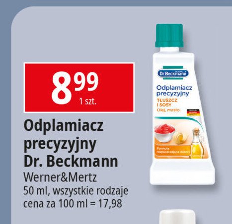 Odplamiacz tłuszcz i sosy Dr. beckmann promocja