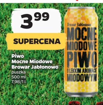 Piwo Browar jabłonowo mocne miodowe promocja