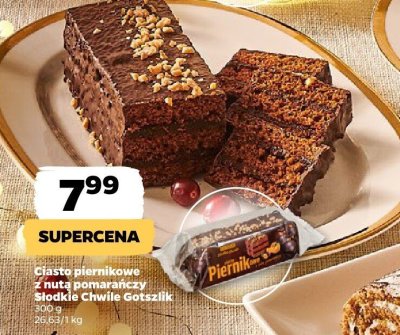 Ciasto piernikowe z nutą pomarańczy Słodkie Chwile Gotszlik promocja w Netto