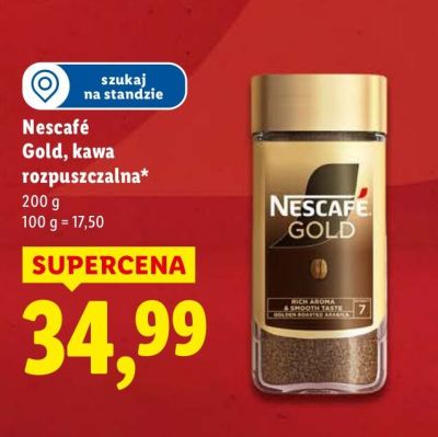 Kawa rozpuszczalna Nescafé Gold promocja w Lidl