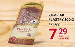 Kumpiak plastry 100 g promocja w Selgros