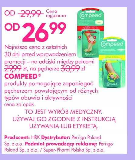 Plastry na odciski na palcach Compeed total care promocja w Super-Pharm