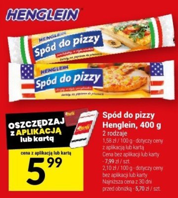 Spód do pizzy Henglein promocja w Twój Market