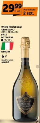 Wino Prosecco Giordano białe wytrawne promocja w ABC