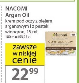 Krem pod oczy Nacomi argan oil promocja