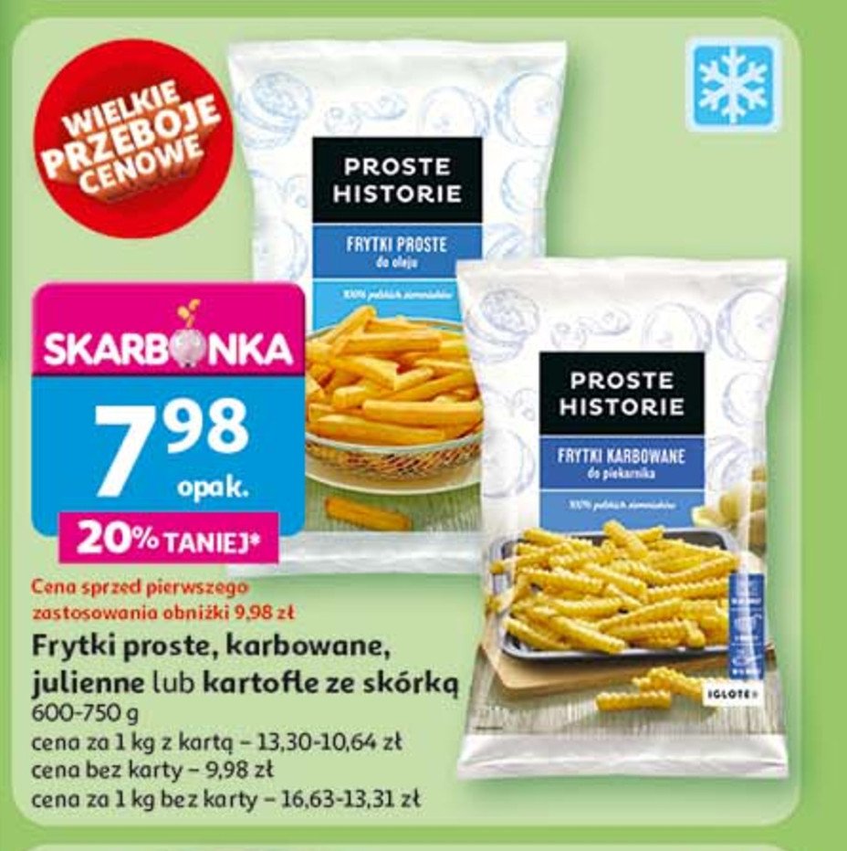 Frytki julienne Iglotex proste historie promocja w Auchan