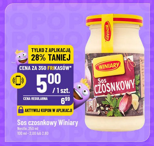 Sos czosnkowy Winiary promocja w POLOmarket