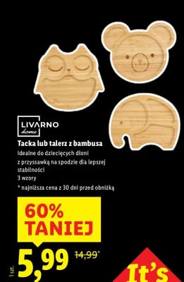 Talerz z bambusa  promocja w Lidl