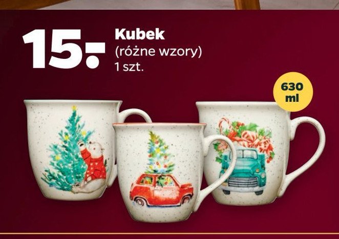 Kubek świąteczny 630 ml promocja