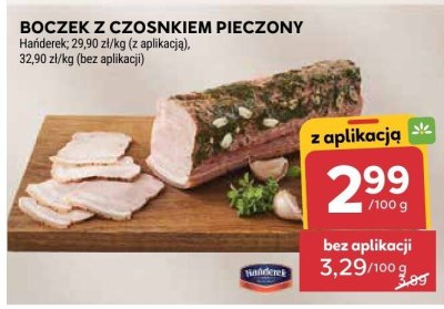 Boczek z czosnkiem pieczony promocja w Stokrotka