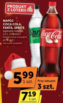 Napój Coca Cola, Fanta, Sprite promocja w Euro Sklep