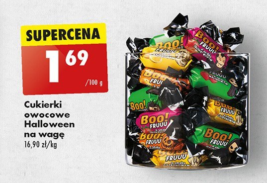 Cukierki halloween owocowe promocja