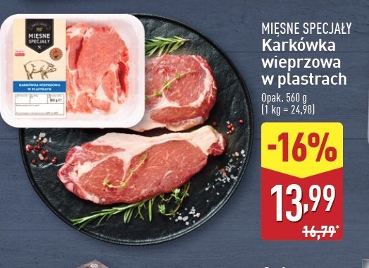 Karkówka wieprzowa Mięsne specjały zawsze świeże (aldi) promocja