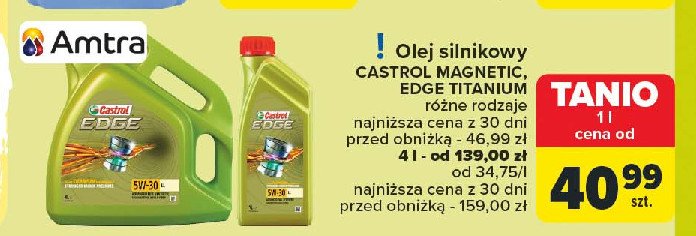 Olej 5w30 Castrol edge promocja