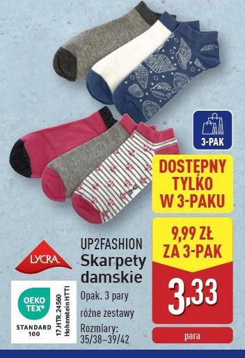 Skarpety damskie rozm. 35/38 - 39/42 Up2fashion promocja