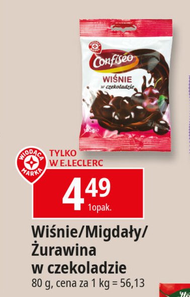 Wiśnie w czekoladzie Wiodąca marka confiseo promocja