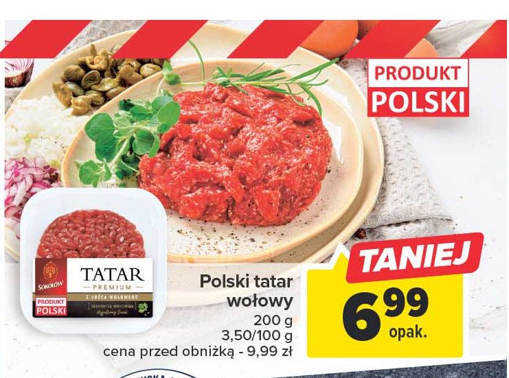 Tatar wołowy Sokołów promocja