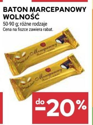 Baton marcepanowy Wolność promocja w Stokrotka
