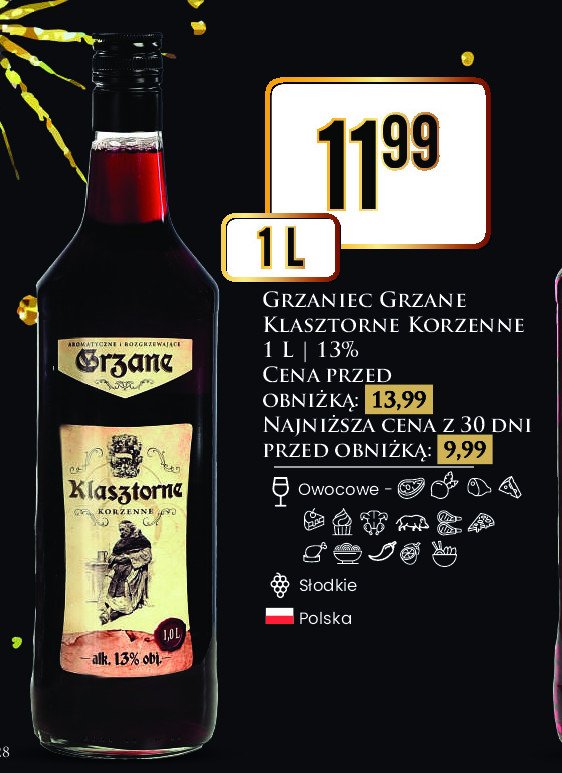 Wino GRZANE KLASZTORNE promocja