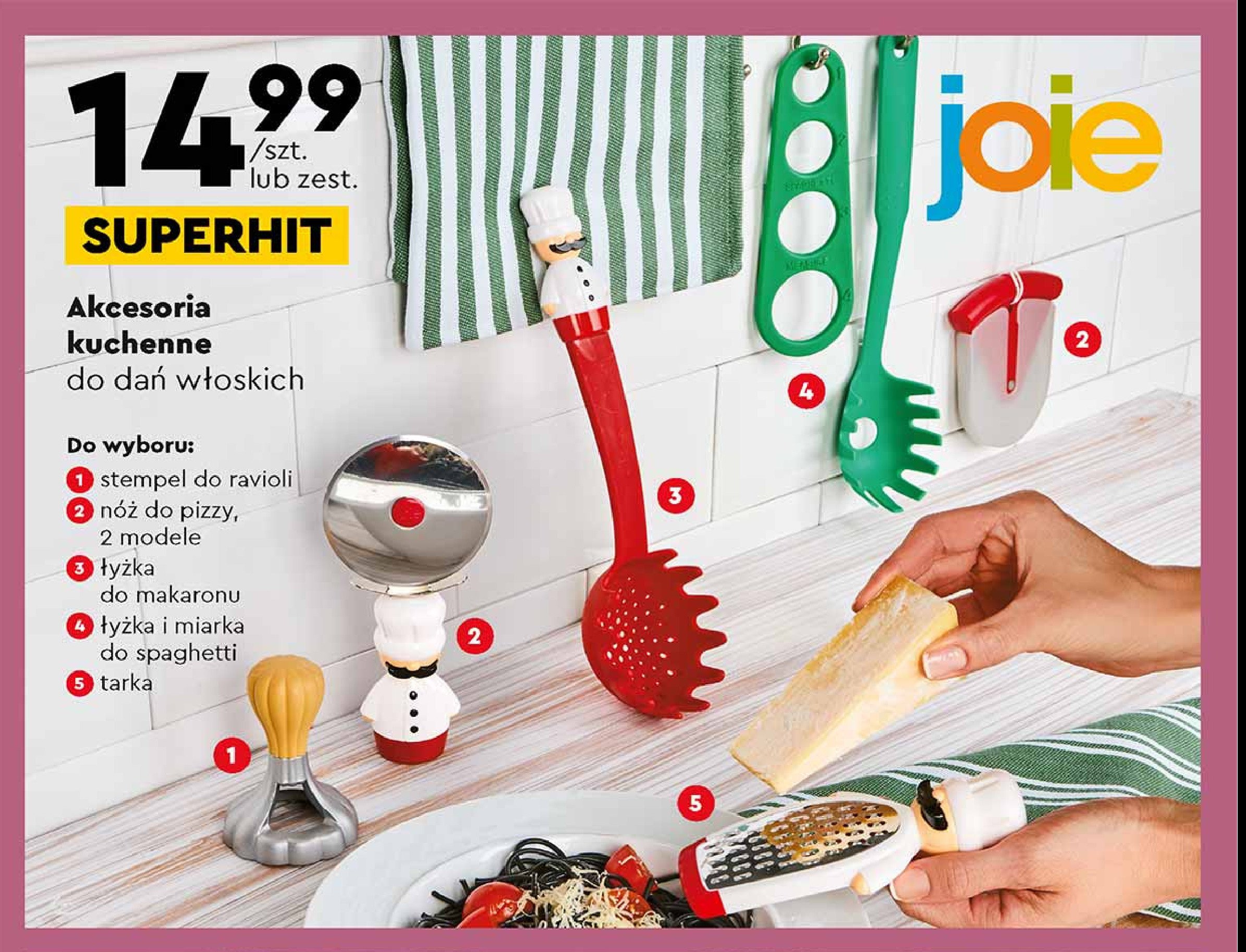 艁y偶ka i miarka do spaghetti Joie promocja