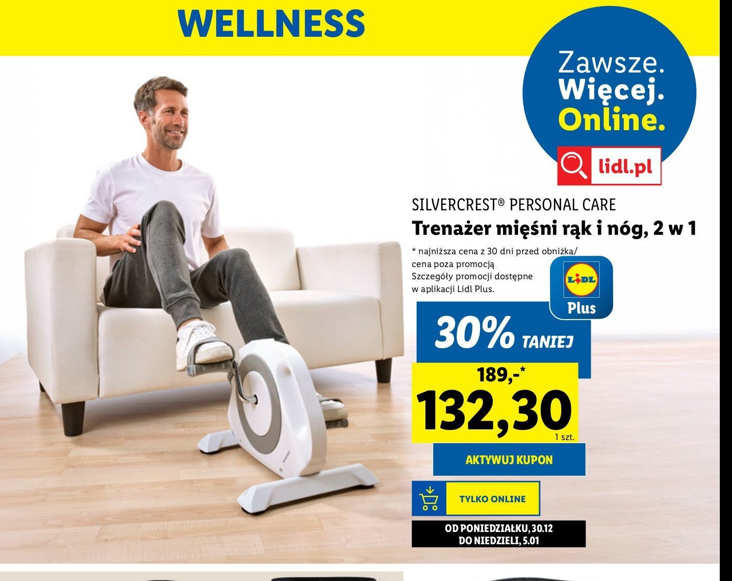 Trenażer do rąk i nóg Silvercrest promocja w Lidl