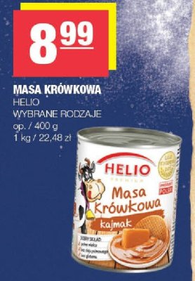 Masa krówkowa Helio Wybrane rodzaje promocja w SPAR
