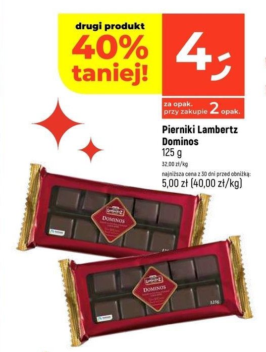 Pierniki domino Lambertz promocja w Dealz