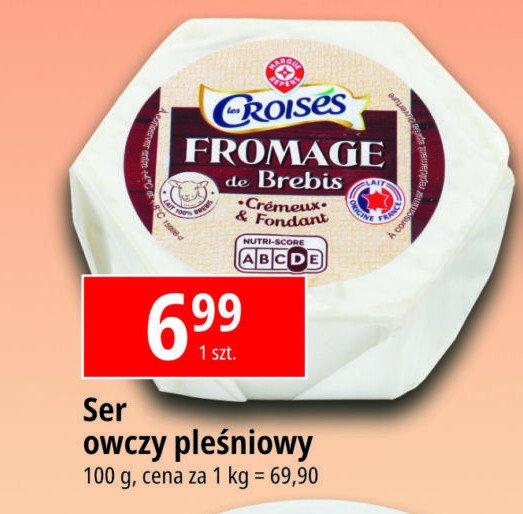 Ser owczy okrągły 23% Wiodąca marka croises promocja