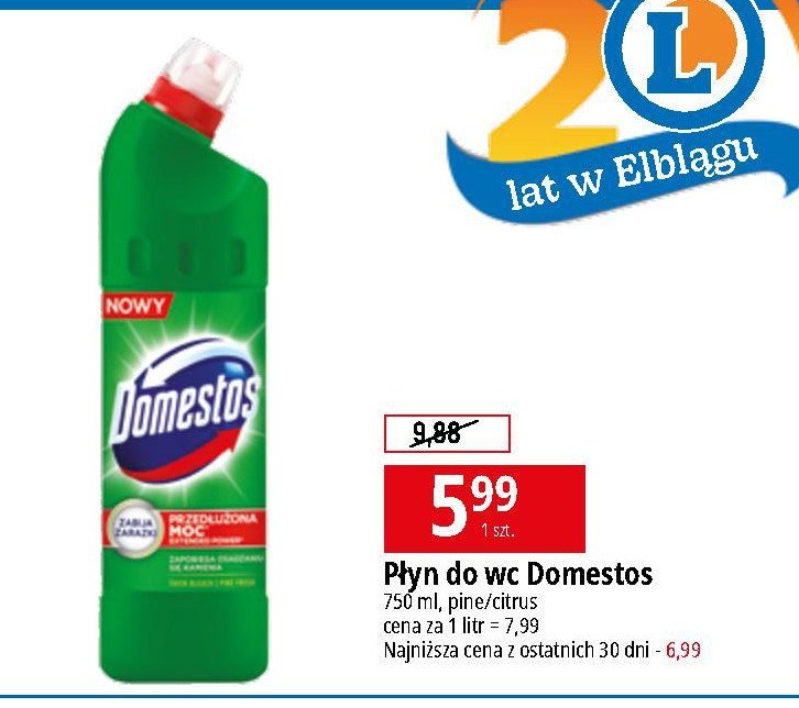 Płyn do WC Domestos Pine promocja