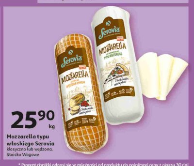 Ser mozzarella wędzona Serovia promocja