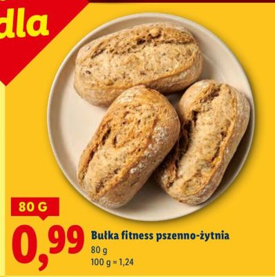 Bułka fitness pszenno-żytnia promocja w Lidl
