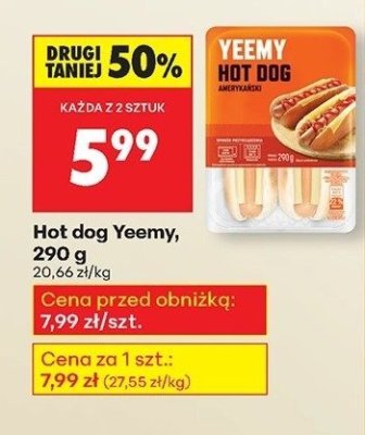 Hot dog z par贸wk膮 i sosem andaluzyjskim 呕abka cafe promocja w Biedronka