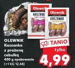 Kaszanka z cebulką prażoną Olewnik promocja
