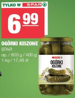 Ogórki kiszone SPAR promocja w SPAR