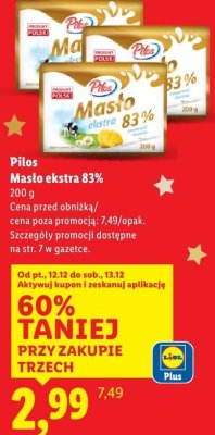 Masło ekstra 83% promocja w Lidl