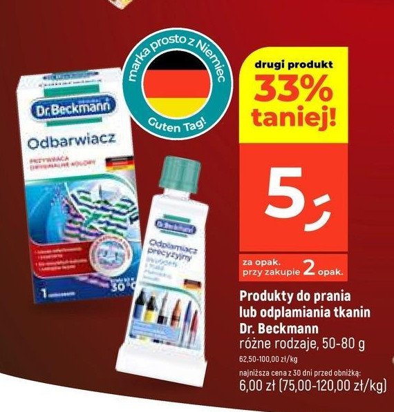 Odplamiacz precyzyjny długopis i tusz Dr. beckmann promocja w Dealz