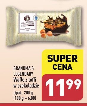 Wafle z toffi w czekoladzie Grandma's legendary promocja