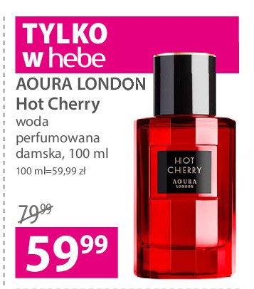 Woda perfumowana Aoura london hot cherry promocje
