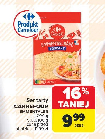 Ser twardy emmentaler tarty Carrefour promocja