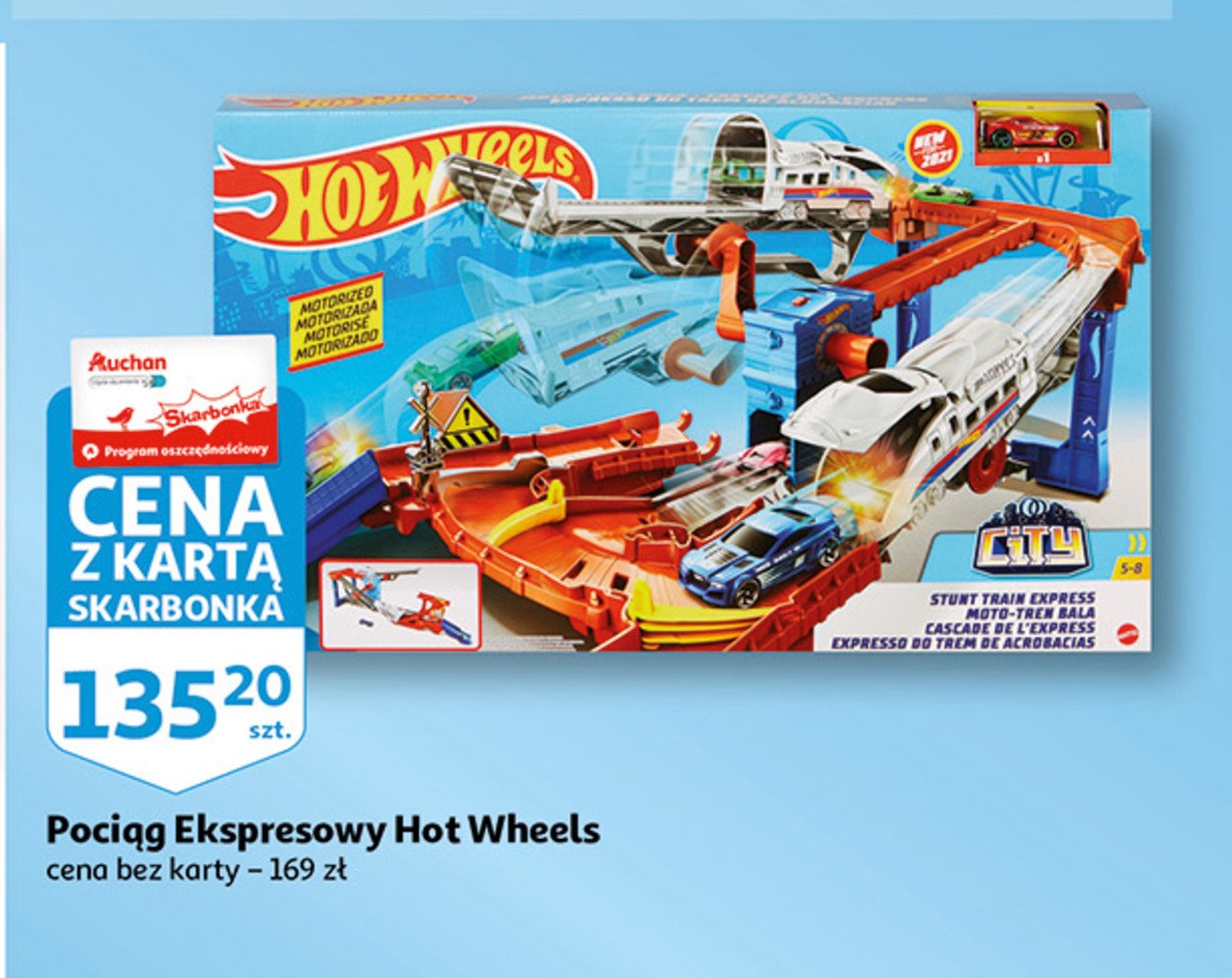 Poci膮g ekspresowy Hot wheels promocja