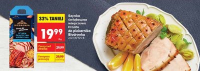 Szynka świąteczna wieprzowa Prosto do piekarnika  promocja w Biedronka