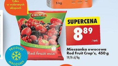Mieszanka owocowa red fruit CROP'S promocja w Biedronka