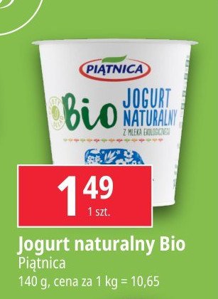 Jogurt naturalny Piątnica bio promocja