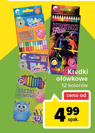 Kredki ołówkowe fluo Wikam promocja w Biedronka