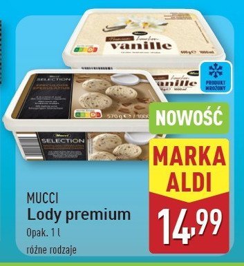 Lody karmelizowane ciastka Mucci promocja