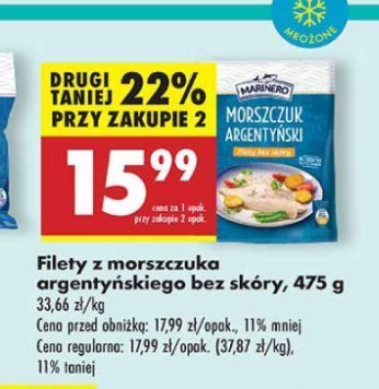 Morszczuk argentyński filety bez skóry Marinero promocja