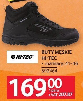 Buty męskie Hi-Tec rozmiary 41-46 promocja w Selgros