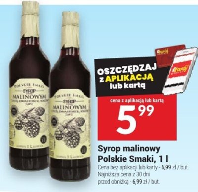 Syrop malinowy Polskie Smaki promocja w Twój Market